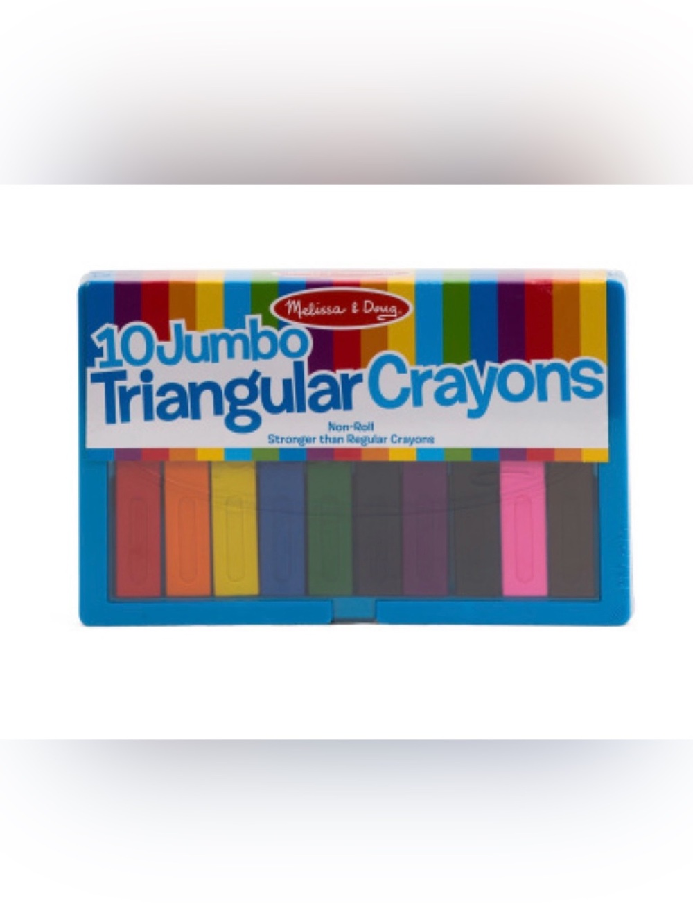 MELISSA & DOUG 10 Pack of Jumbo Triangular Crayons